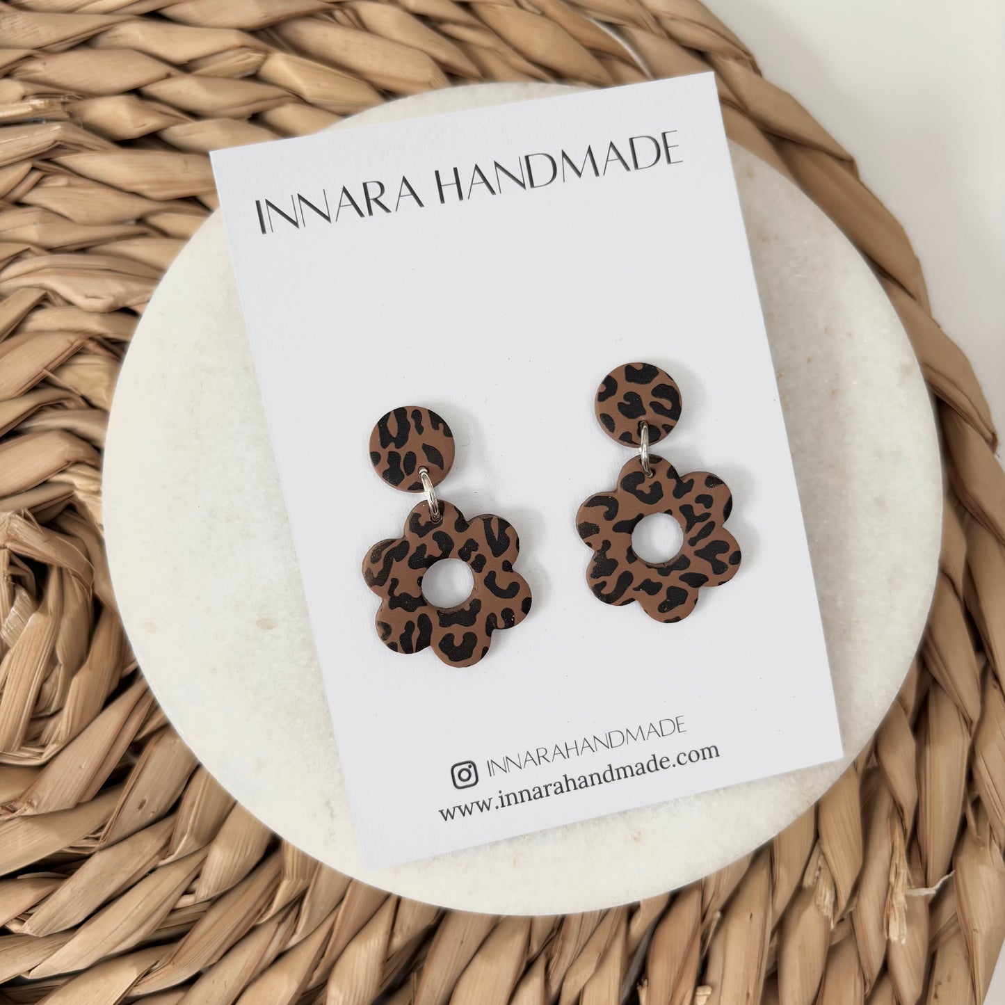 Leopard Flower Dangles