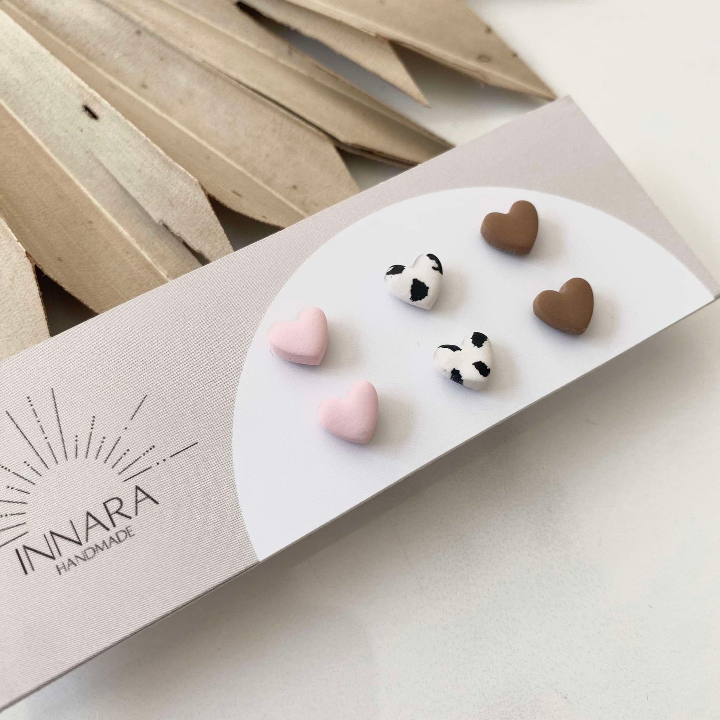 Mini Heart Pack - Cow Print