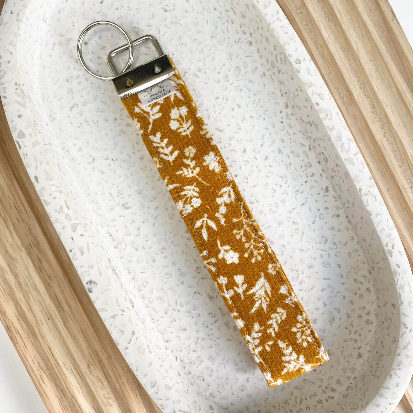 Wristlet - Mustard Floral