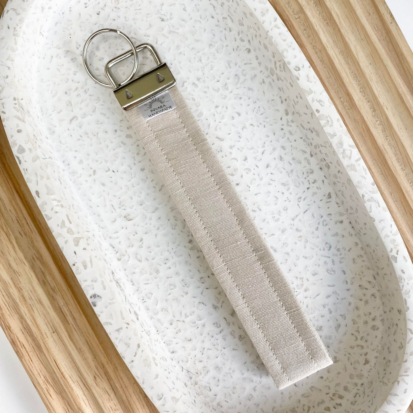 Wristlet - Neutral Linen