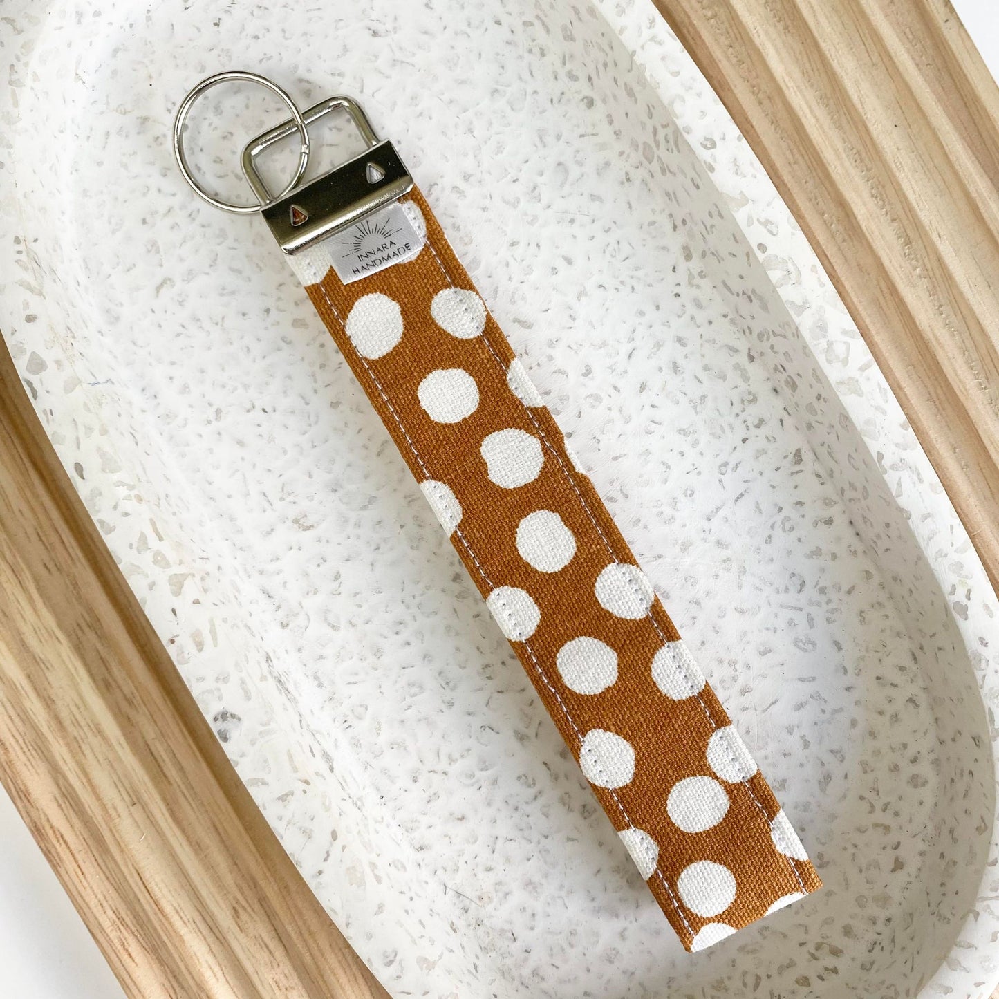 Wristlet - Spotty Mustard