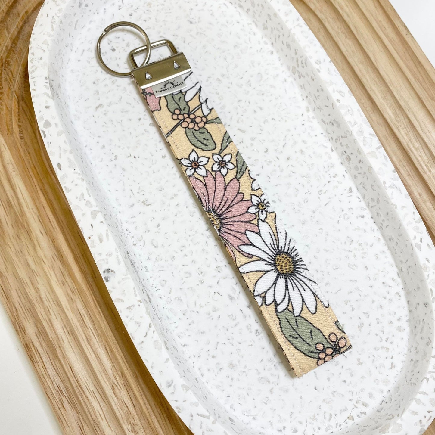 Wristlet - Floral Peach