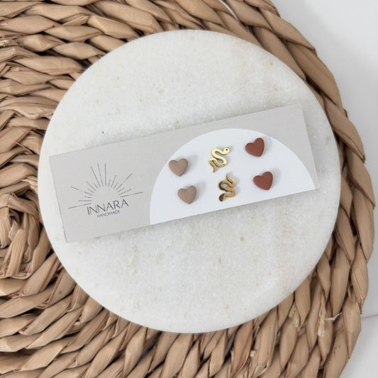 Snake Hearts Pack - Gold