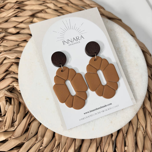 Terracotta Wooden Dangles