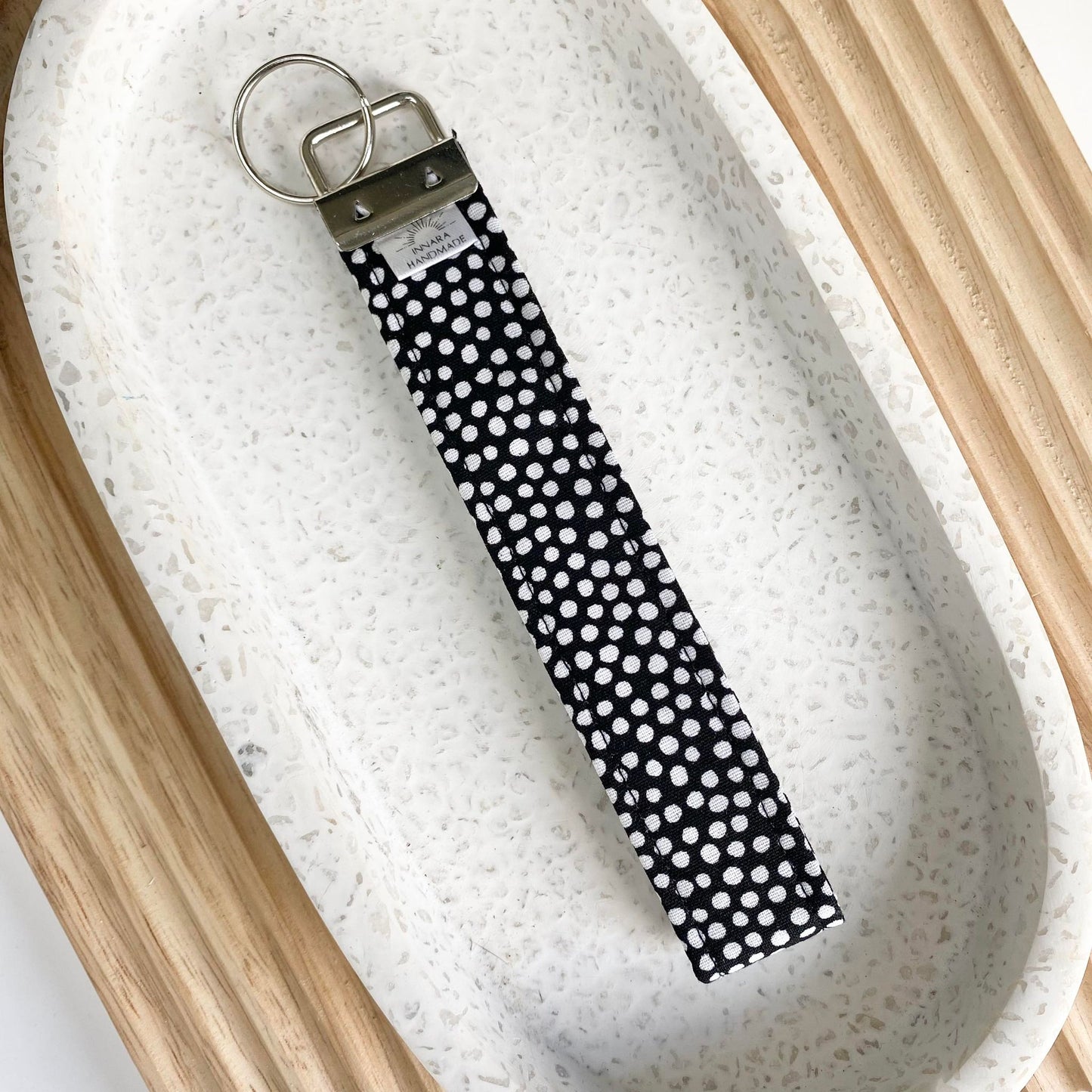 Wristlet - B&W Spotty