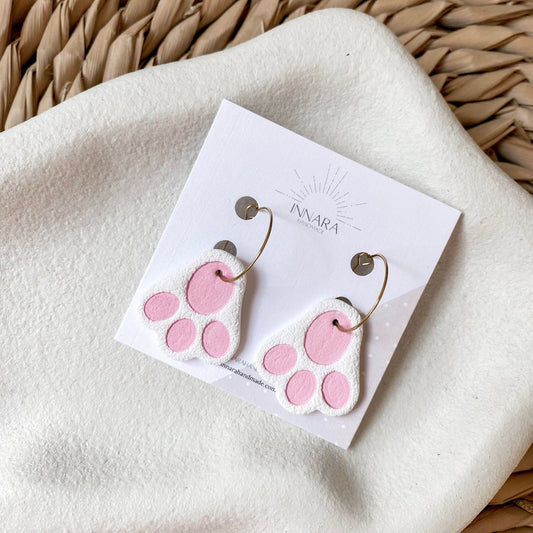 Bunny Hoops - White & Pink