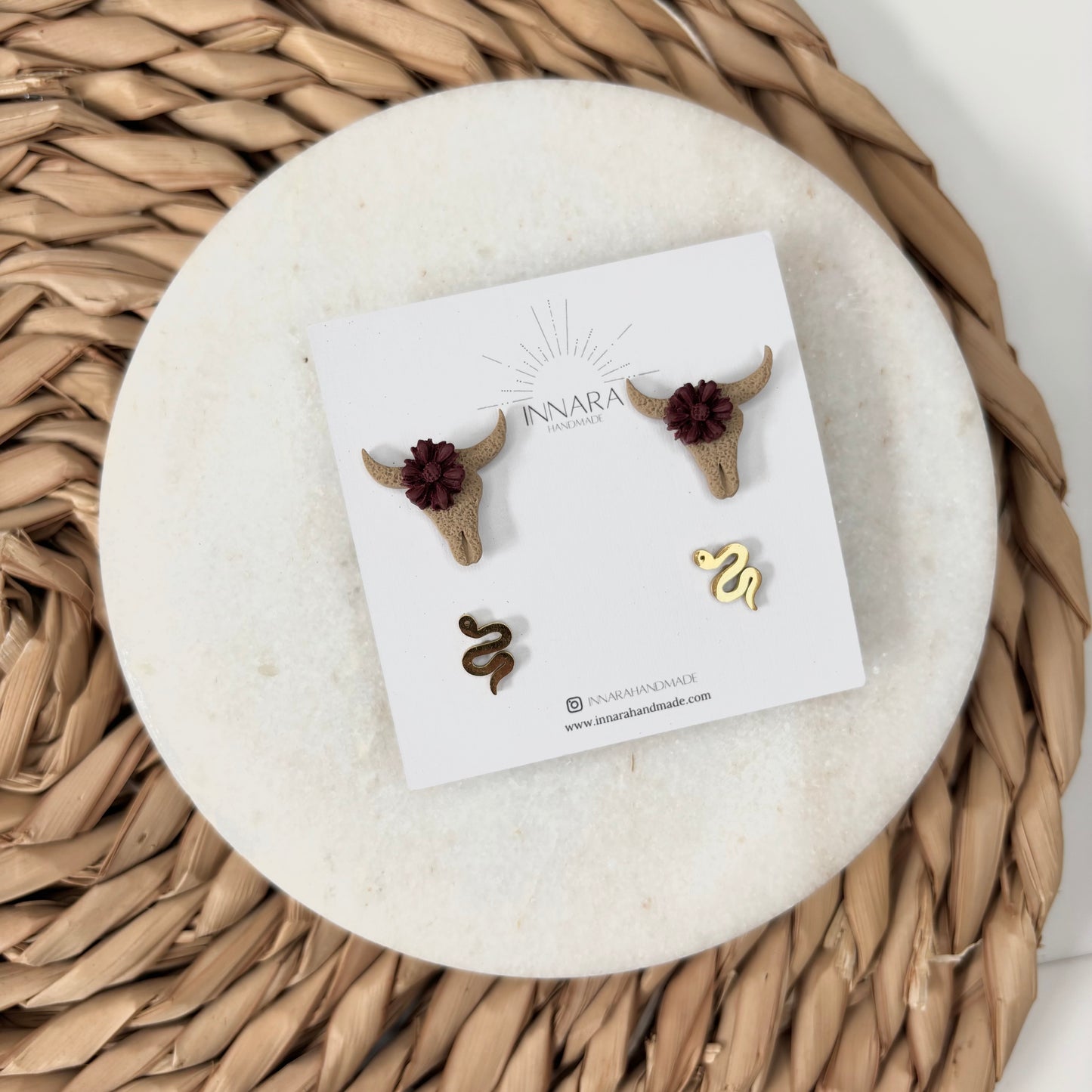 Floral Bull & Snake Pack - Gold