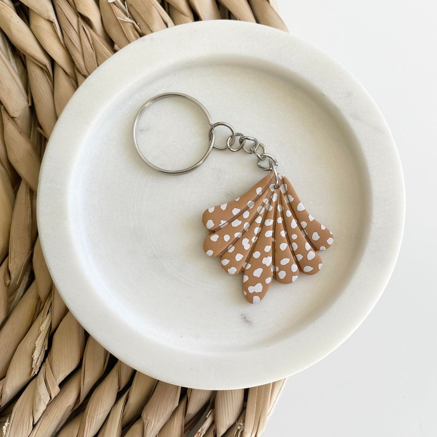 Keychain - Spotty Mustard Fan