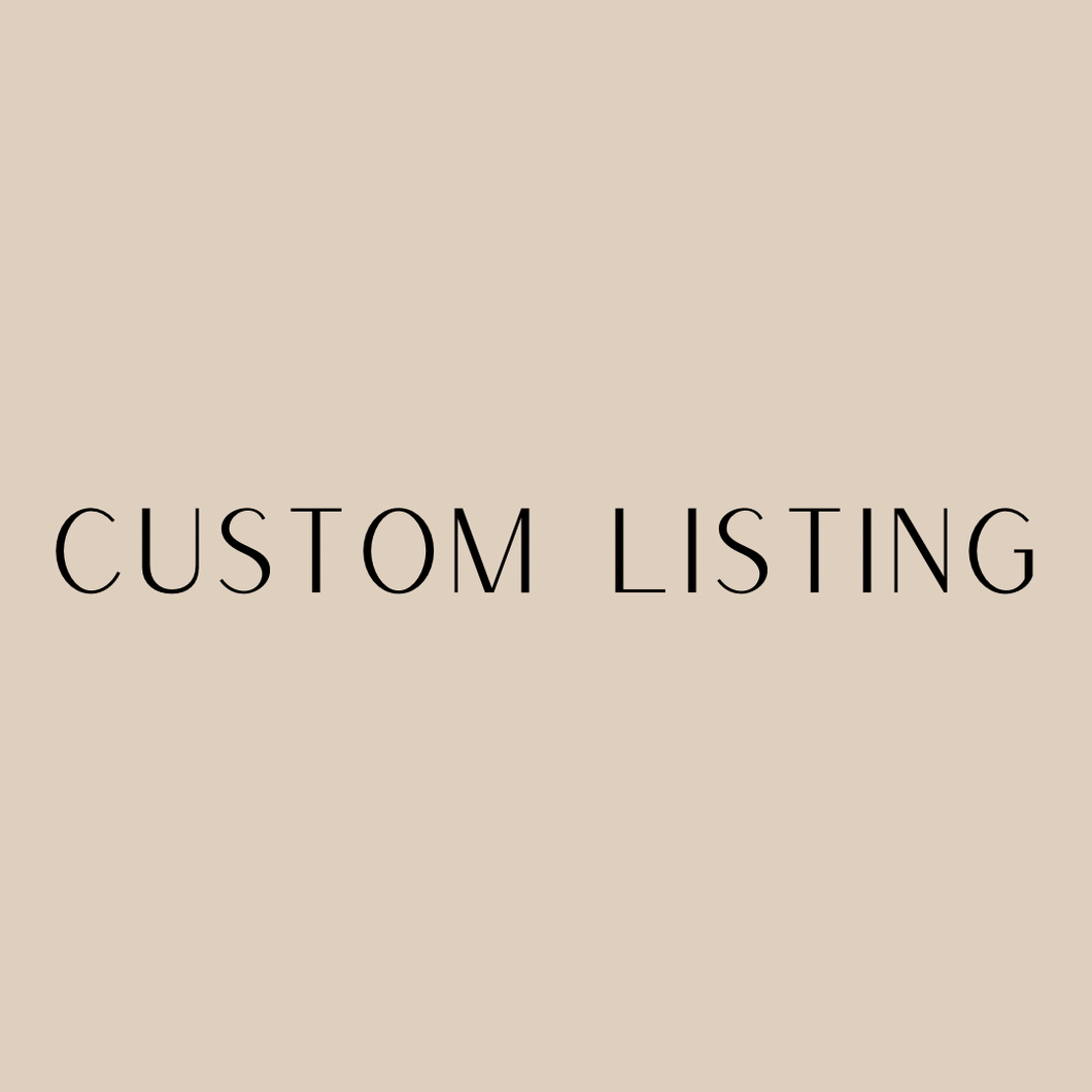 Custom Listing - Jess Hatch